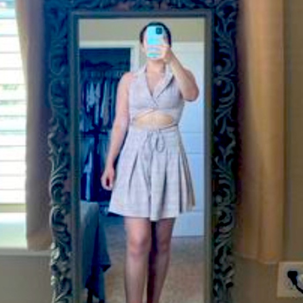 ‘Tummy Out’ Plaid Dress
